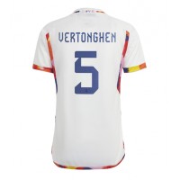 Maglie da calcio Belgio Jan Vertonghen #5 Seconda Maglia Mondiali 2022 Manica Corta